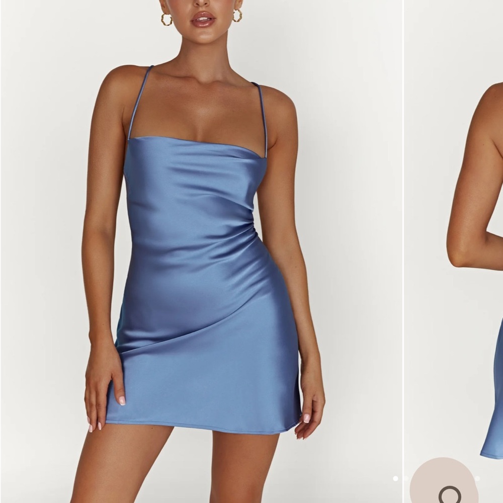 Meshki mini satin dress